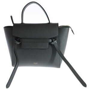 Celine Belt Bag Leather 2WAY Handbag Gray Leather Handbag Shoulder